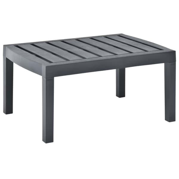 vidaXL havebord 78x55x38 cm plastik antracitgrå -  Haveborde