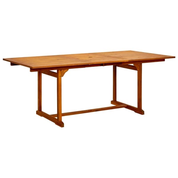 vidaXL havebord (150-200)x100x75 cm massivt akacietræ - Haveborde