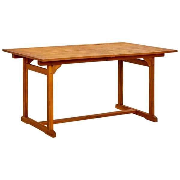 vidaXL havebord (150-200)x100x75 cm massivt akacietræ - Haveborde