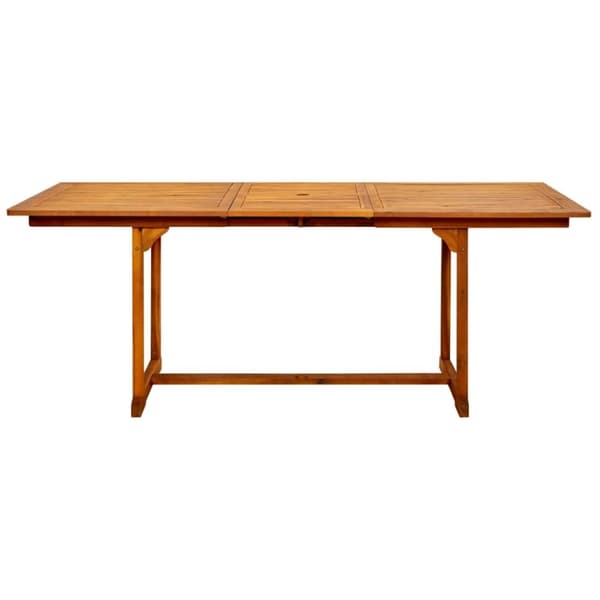 vidaXL havebord (150-200)x100x75 cm massivt akacietræ - Haveborde