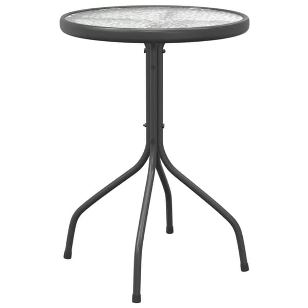 vidaXL Trädgårdsbord Ø50x71 cm stål antracit - Utebord