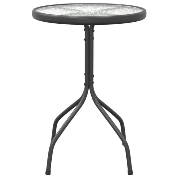 vidaXL Trädgårdsbord Ø50x71 cm stål antracit - Utebord