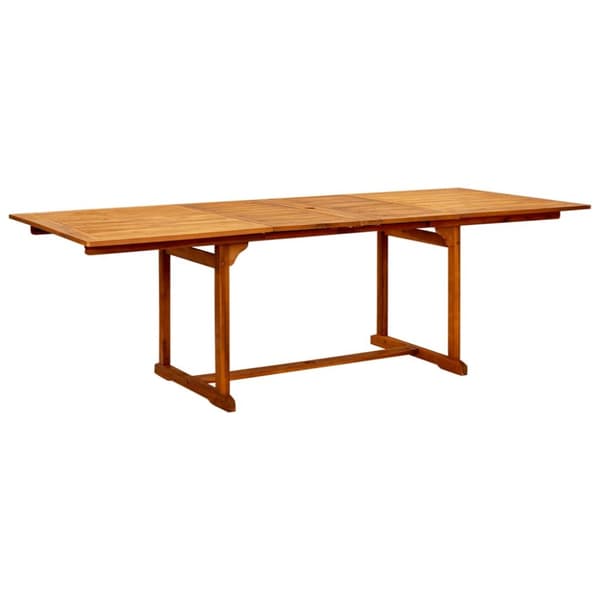 vidaXL havebord (160-240)x100x75 cm massivt akacietræ - Haveborde
