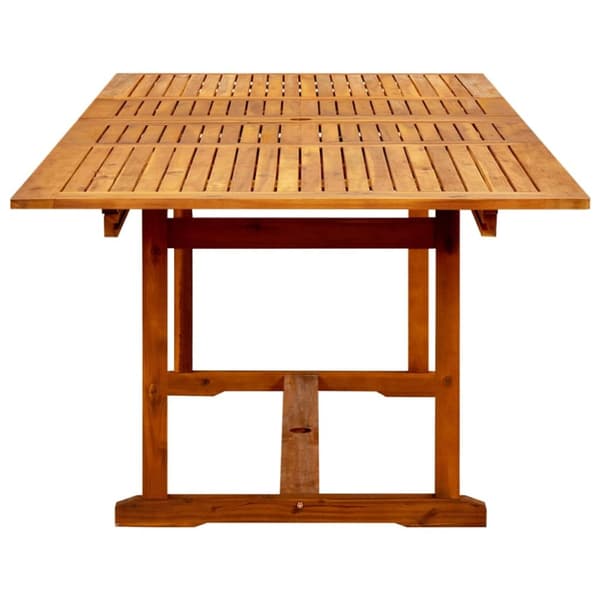 vidaXL havebord (160-240)x100x75 cm massivt akacietræ - Haveborde