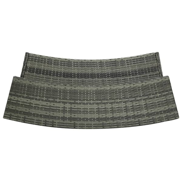 vidaXL Barbord för trädgård grå 120x55x110 cm konstrotting -  Utebord