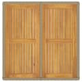 Miniatyrbillede 7 af 9: vidaXL havebord 109x107x74 cm polyrattan og massivt akacietræ beige -  Haveborde