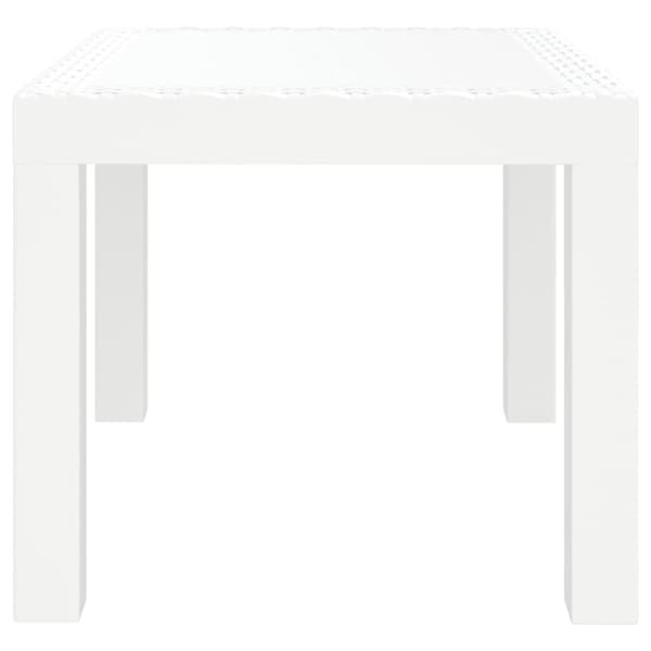 vidaXL havebord 59x47x40 cm PP hvid - Haveborde