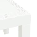 Miniatyrbillede 7 af 8: vidaXL havebord 59x47x40 cm PP hvid -  Haveborde