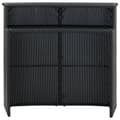 Miniatyrbillede 3 af 10: vidaXL barbord til haven 120x55x110 cm polyrattan sort -  Haveborde