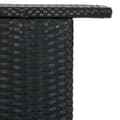 Miniatyrbillede 7 af 10: vidaXL barbord til haven 120x55x110 cm polyrattan sort -  Haveborde