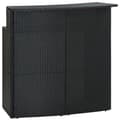 Miniatyrbillede 1 af 10: vidaXL barbord til haven 120x55x110 cm polyrattan sort -  Haveborde