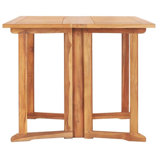 vidaXL foldbart havebord 150x90x75 cm massivt teaktræ -  Haveborde