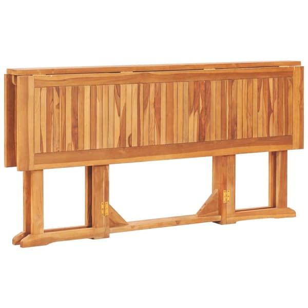 vidaXL foldbart havebord 150x90x75 cm massivt teaktræ -  Haveborde