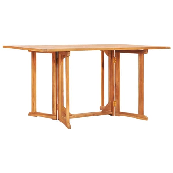 vidaXL foldbart havebord 150x90x75 cm massivt teaktræ -  Haveborde
