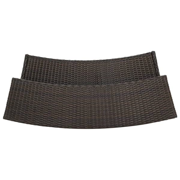 vidaXL Puutarhan baaripöytä ruskea 120x55x110 cm polyrottinki -  Ulkopöydät