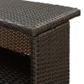 Pikkukuva 8 / 10: vidaXL Puutarhan baaripöytä ruskea 120x55x110 cm polyrottinki -  Ulkopöydät