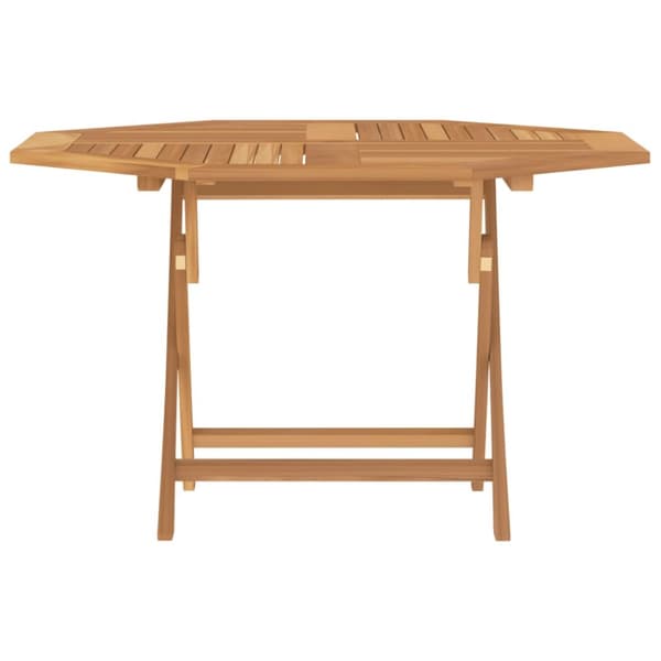 vidaXL Hopfällbart trädgårdsbord 110x110x75 cm massiv teak -  Utebord