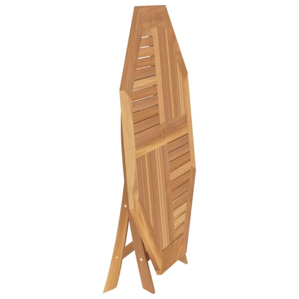 vidaXL Hopfällbart trädgårdsbord 110x110x75 cm massiv teak -  Utebord