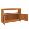 Pikkukuva 5 / 9: vidaXL Konsolipöytä ulos 110x35x75 cm täysi akasiapuu -  Ulkopöydät