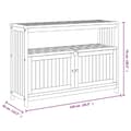 Pikkukuva 8 / 9: vidaXL Konsolipöytä ulos 110x35x75 cm täysi akasiapuu -  Ulkopöydät