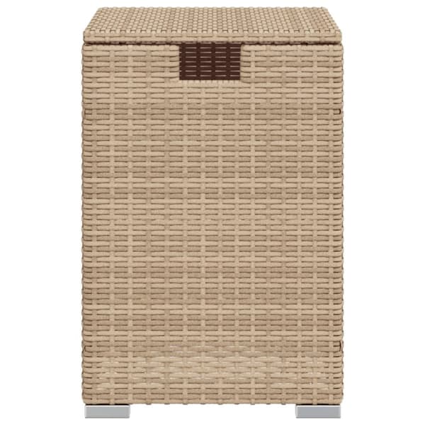 vidaXL gasflaskeskjuler 40x40x60 cm polyrattan beige - Haveborde