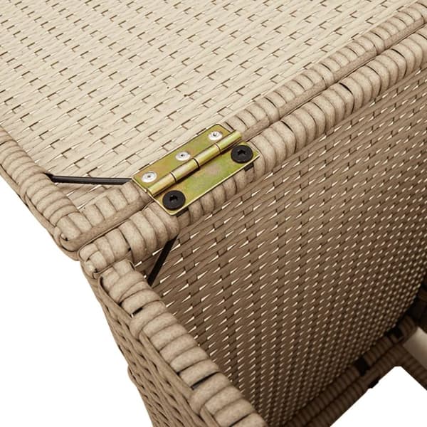 vidaXL gasflaskeskjuler 40x40x60 cm polyrattan beige -  Haveborde