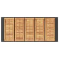 Miniatyrbillede 9 af 11: vidaXL havebord med akacietop 185x80x110 cm polyrattan sort -  Haveborde