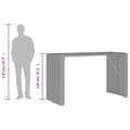 Miniatyrbillede 11 af 11: vidaXL havebord med akacietop 185x80x110 cm polyrattan sort -  Haveborde