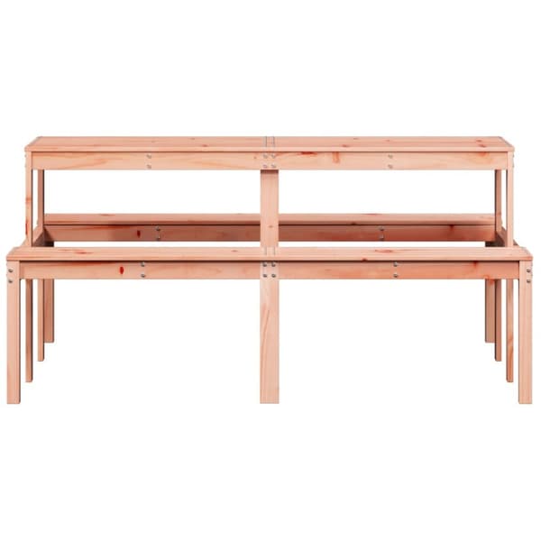 vidaXL picnicbord 160x134x75 cm massivt douglasgran - Haveborde