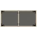 Miniatyrbillede 8 af 11: vidaXL havebord med glastop 115x54x74 cm polyrattan beige -  Haveborde