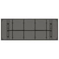 Miniatyrbillede 8 af 11: vidaXL havebord med glastop 240x90x75 cm polyrattan brun -  Haveborde
