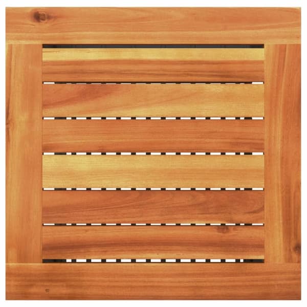 vidaXL havebord 40x40x42 cm polyrattan og akacietræ sort - Haveborde