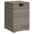 Miniatyrbillede 3 af 11: vidaXL gasflaskeskjuler 40x40x60 cm polyrattan grå -  Haveborde