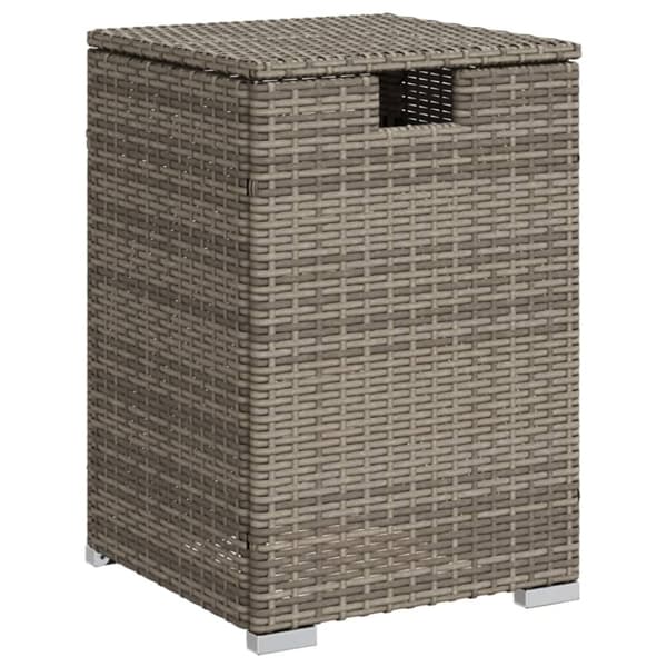 vidaXL gasflaskeskjuler 40x40x60 cm polyrattan grå -  Haveborde