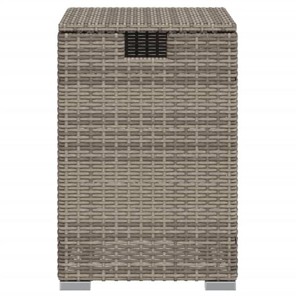 vidaXL gasflaskeskjuler 40x40x60 cm polyrattan grå -  Haveborde