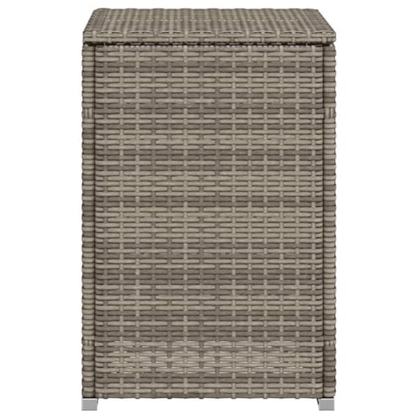 vidaXL gasflaskeskjuler 40x40x60 cm polyrattan grå -  Haveborde