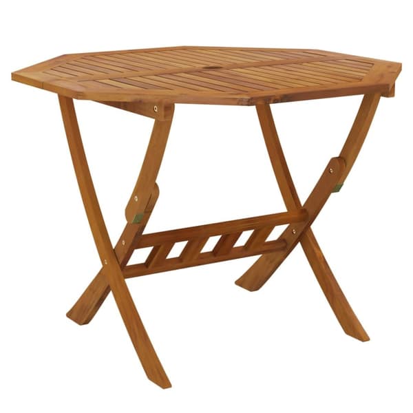 vidaXL Kokoontaittuva puutarhapöytä 90x75 cm täysi akaasiapuu - Ulkopöydät