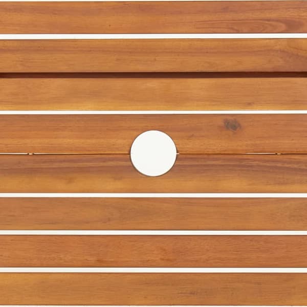 vidaXL foldbart havebord Ø 90x75 cm massivt akacietræ -  Haveborde