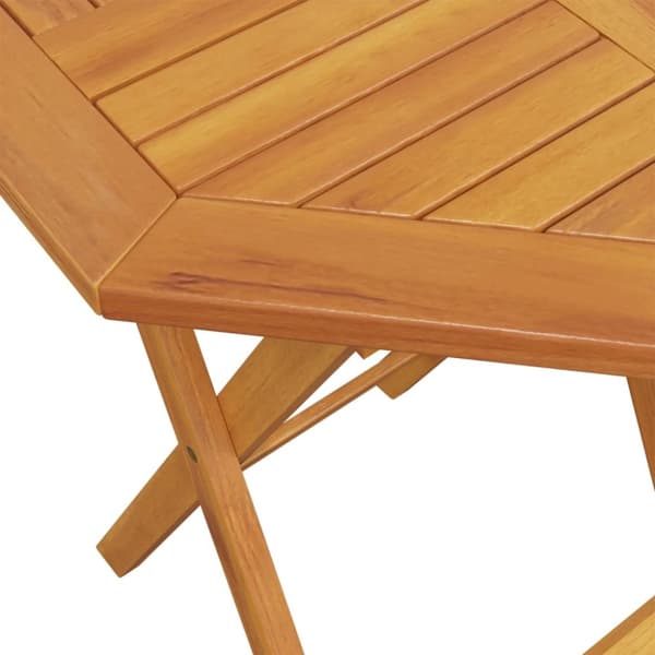vidaXL foldbart havebord Ø60x75 cm massivt akacietræ -  Haveborde