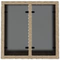 Miniatyrbillede 7 af 9: vidaXL havebord med glastop 55x55x37 cm polyrattan beige -  Haveborde