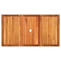 Miniatyrbillede 7 af 10: vidaXL havebord 140x80x75 cm polyrattan og akacietræ beige -  Haveborde