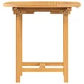 Miniatyrbillede 6 af 8: vidaXL havebord med udtræk 110-160x80x75 cm massivt teaktræ -  Haveborde