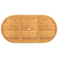 Miniatyrbillede 7 af 8: vidaXL havebord med udtræk 110-160x80x75 cm massivt teaktræ -  Haveborde