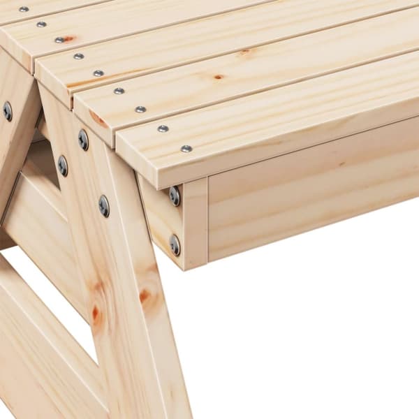 vidaXL Lasten piknikpöytä 88x97x52 cm täysi mänty -  Ulkopöydät