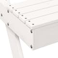 Miniatyrbillede 8 af 10: vidaXL picnicbord 105x134x75 cm massivt fyrretræ hvid -  Haveborde