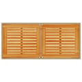 Miniatyrbillede 8 af 11: vidaXL havebord med top i akacietræ 115x54x74 cm polyrattan beige -  Haveborde