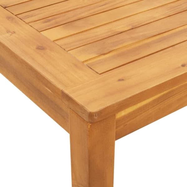 vidaXL havebord 110x110x75 cm massivt akacietræ -  Haveborde
