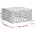 Miniatyrbillede 10 af 10: vidaXL havebord 55x55x36 cm polyrattan og akacietræ sort -  Haveborde