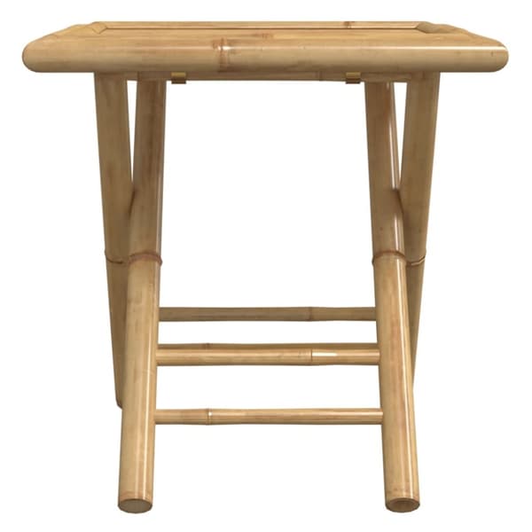 vidaXL Hopfällbart trädgårdsbord 45x45x45 cm bambu