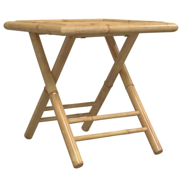vidaXL Hopfällbart trädgårdsbord 45x45x45 cm bambu